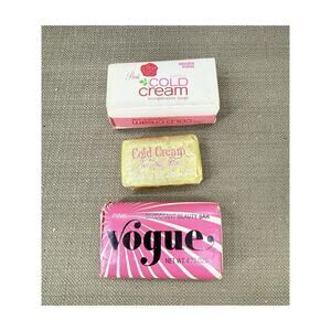 Vintage White King Pink Cold Cream Complexion Soap Bar NOS – Sealed Beauty Bar